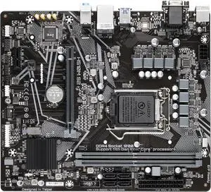 Motherboard Fit forGigabyte H510M S2 for 10/11th Gen forIntel LGA 1200 with I/O Back Plate Shield Motherboard Fit forGigabyte H510M S2 for 10/11th Gen forIntel LGA 1200 with I/O Back Plate Shield