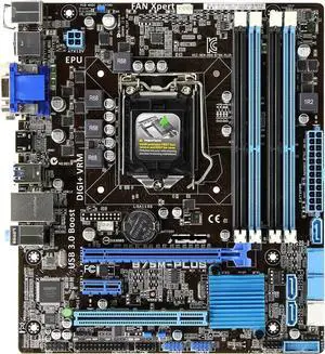 Motherboard Fit forASUS B75M-PLUS forIntel LGA 1155 with I/O Back Plate Shield