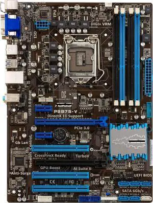 Motherboard Fit forASUS P8B75-V forIntel LGA 1155 with I/O Back Plate Shield