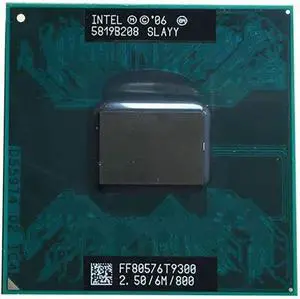 Fit forIntel Core 2 Duo Mobile T9300 2.5 GHz Dual-Core 6M 800MHz Socket P CPU Processor