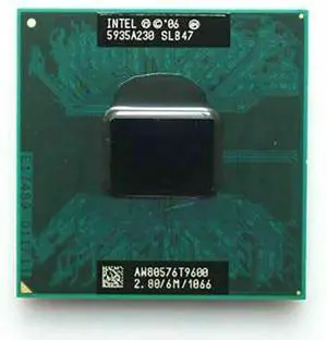 Fit forIntel Core 2 Duo T9600 CPU 2.8 GHz 1066MHz Socket P Dual-Core Processor