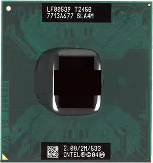 c 2 Duo T2450 CPU (2M Cache, 2.00 GHz, 533 MHz, 1-Core) for 945 943 Chipset Laptop Processor