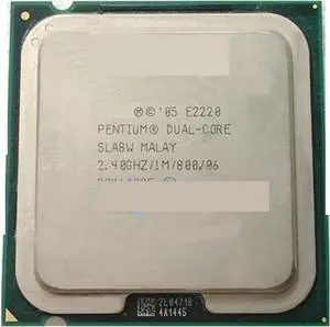 CPU Dual-Core E2220 CPU Processor (1M Cache, 2.40 GHz, 800 MHz FSB) Socket 775 SLA8W Processing Unit