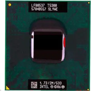 CPU c 2 Duo T5300 CPU (2M Cache/1.73GHz/533 MHz/Dual-Core) for 943 Chipset Laptop Processor Processing Unit