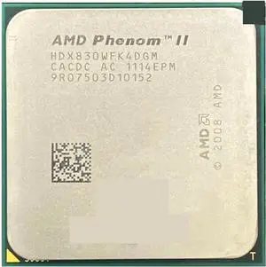 A ph II X4 830 2.8 GHz Quad-Core CPU Processor HDX830WFK4DGM Socket AM3