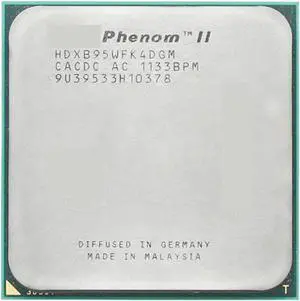 CPU ph II X4 B95 CPU Quad-Core Processor (3.0 GHz/6 M/95 W/ 2000G Hz Soket AM3 AM2 + 938 Pin)