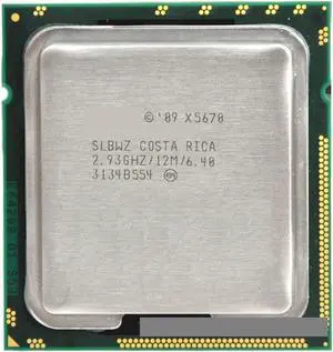 CPU X5670 CPU X5670 Processor LGA 1366 Enam c 2.93 MHz LeveL2 12M 6 c