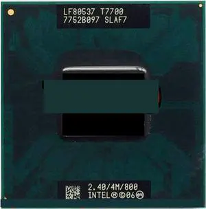 CPU c Duo T7700 CPU (4M Cache,2.4GHz,800MHz FSB),Dual-Core Laptop Processor Processing Unit