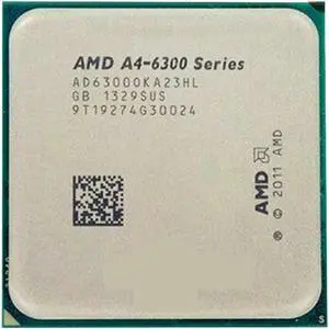 A A4-Series A4 6300 A4 6300k Dual-Core CPU Processor AD6300OKA23HL /AD630BOKA23HL Socket FM2