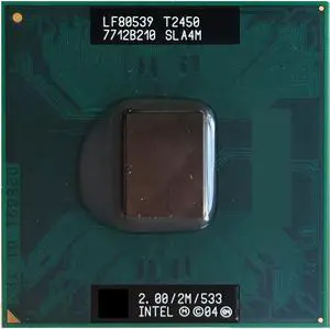 CPU c Duo Laptop T2450 CPU 2M 2.00 GHz 533 MHz Original PGA Notebook Processor Compatible with 945 943 Chipset