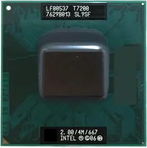 CPU c 2 Duo T7200 CPU Laptop Processor PGA 478 CPU