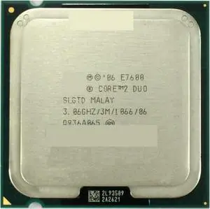 CPU E7600 CPU Processor (3.0Ghz/ 3M /1066GHz) Socket 775 Processing Unit