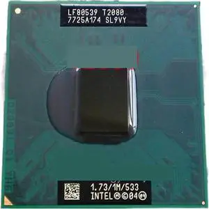 CPU P Dual c T2080 1.73GHz Notebook Processors Laptop CPU Socket M 478 Pin Computer Original Processing Unit