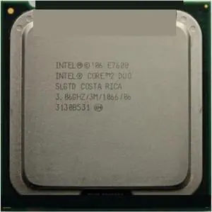 CPU CPU c 2 Duo Processor E7600 3.06GHz/3M/1066MHz Dual-Core Socket 775 Speedy Ship Out processing unit