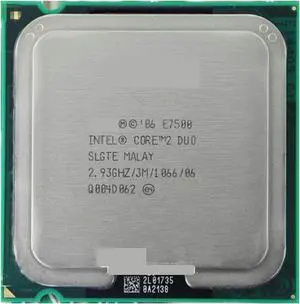 CPU c 2 Duo E7500 Processor(2.93GHz/ 3M /1066MHz) Desktop LGA775 Scrattered Pieces Processing Unit
