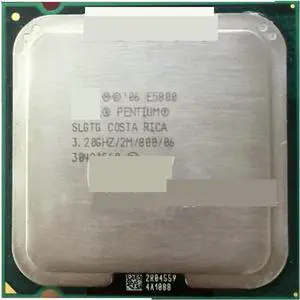 CPU Dual-Core E5800 CPU Processor (3.2Ghz/ 2M /800GHz) Socket 775 Scrattered Pieces Processing Unit