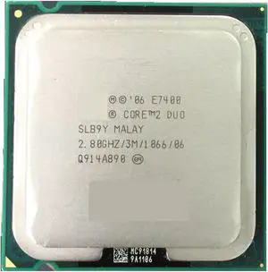 CPU Original c 2 Duo E7400 Processor(2.8GHz/ 3M /1066MHz) Desktop LGA775 CPU Welcome to Order