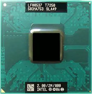 CPU Laptop CPU T7250 SLA49 2.0G/2M/800 Official Version Scrattered Pieces CPU Processor Processing Unit