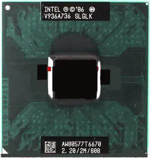 CPU c 2 Duo T6670 CPU (2M Cache, 2.20 GHz, 800 MHz FSB/Dual-Core) Laptop Processor Processing Unit