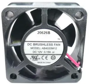 10 PCS  DC12V 0.15A AB4020M12 4020 4cm 2-Wire Ball Bearing Cooling Fan