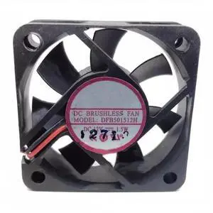 DC12V 1.5W DFB501512H 5015 5cm 2-Wire Ball Bearing Cooling Fan