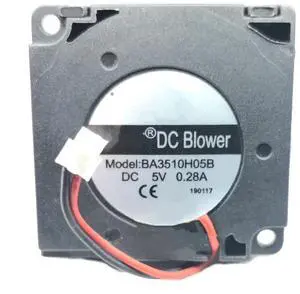 DC5V 0.28A BA3510H05B 3510 35mm 2-Wire Turbo Blower Cooling Fan