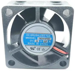 DC24V 0.07A YM2404PKB1 4020 4cm 2-Wire Ball Bearing Cooling Fan