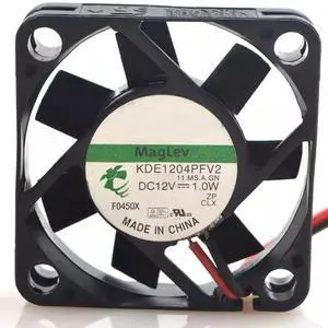DC12V 1.0W KDE1204PFV2 4010 4cm 2-wire magnetic bearing silent cooling fan