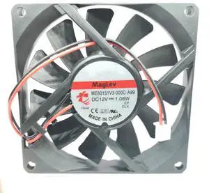 DC12V 1.08W ME80151V3-000C-A99 8015 8cm 2-Wire Mute Cooling Fan