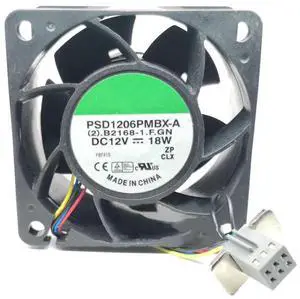 DC12V 18W PSD1206PMBX-A 6038 6cm 4-Wire high Speed Large air Volume Cooling Fan