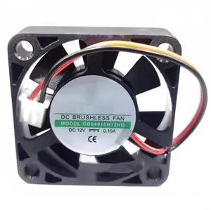 DC12V 0.10A 0D04010H12HD 4010 4cm 2-Wire Electric Vehicle Charging Cooling Fan
