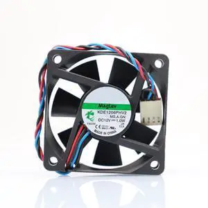 DC12V 1.0W KDE1206PHV2 6015 6cm 3-Wire Projection Monitor Cooling Fan