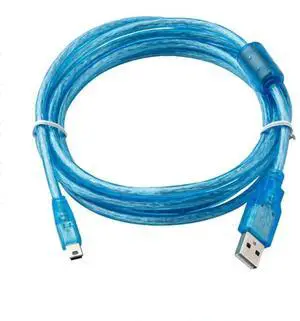 Compatible USB-FPOR/FP-XH PLC Programming Cable FP0R Series FP-XH C60T Series Programming Uploading Downloading Programs Shielded with Magnetic Ring Blue : 1.5 Meter