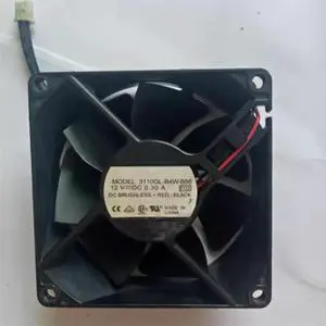 DC12V 0.30A 3110GL-B4W-B50 8025 8cm 2-Wire Dual Ball Bearing Cooling Fan