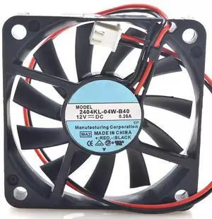 DC12V 0.25A 2404KL-04W-B40 6010 6cm 2-Wire Inverter Cooling Fan