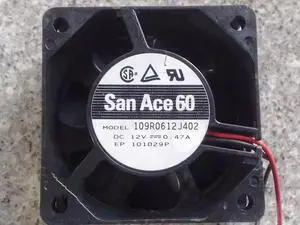 DC12V 0.47A 109R0612J402 6025 6cm 2-Wire Inverter Cooling Fan