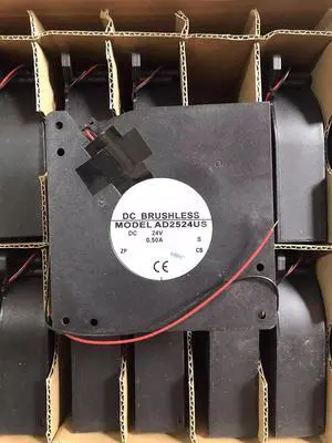 DC24V 0.50A AD2524US 12032 12cm 2-Wire Turbo Blower Cooling Fan