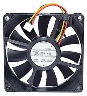 DC24V 0.16A 08015SS-24N-AL 8015 8cm 3-wire ball bearing inverter cooling fan