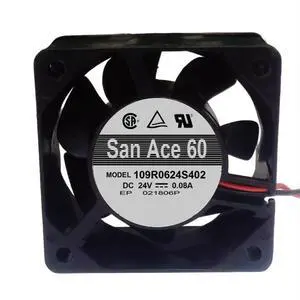 DC24V 0.08A 109R0624S402 6025 6cm 2-wire inverter cooling fan