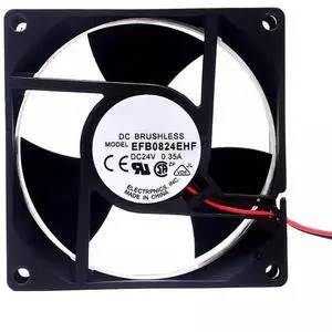 DC24V 0.35A EFB0824EHF 8032 8cm 2-wire inverter cooling fan