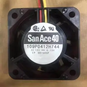 DC12V 0.13A 109P0412H744 4015 4cm 3-wire inverter cooling fan