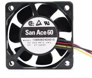 DC24V 0.08A 109R0624S4D10 6025 6cm 3-wire inverter cooling fan