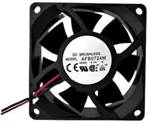 DC24V 0.11A AFB0724M 7025 7cm 2-wire double ball bearing inverter cooling fan