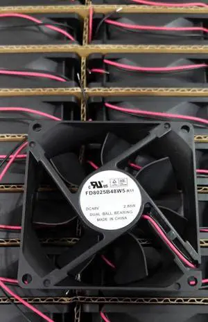 DC48V 2.88W FD8025B48W5-R11 8025 8cm 2-wire inverter cooling fan