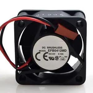 DC12V 0.10A EFB0412MD 4020 4cm 2-wire double ball bearing inverter cooling fan