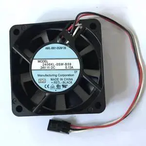DC24V 0.13A 2406KL-05W-B59 A90L-0001-0529/135 6cm 3-wire inverter cooling fan