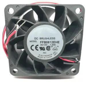 DC12V 1.20A FFB0612EHE 6038 6cm 2-Wire high air Volume Brute Force Cooling Fan