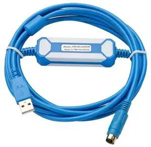 USB-FBS-232PO-9F forFBS B1Z Series PLC Programming Cable Download Cable Gold Plated Version (Blue)