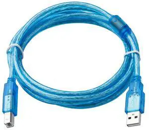 USB-HU-B Applicable Touch Screen Programming Cable HU070S, HU070L Connect Computer USB Upload and Download Program Download Cable Blue (5m)