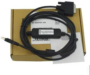 10 PCS  USB-ACTCAB-H2 for H-Series PLC Debugging Cable Communication Cable Programming Cable Download Cable Dual Chip Design Industrial Grade Normal 3 Meter